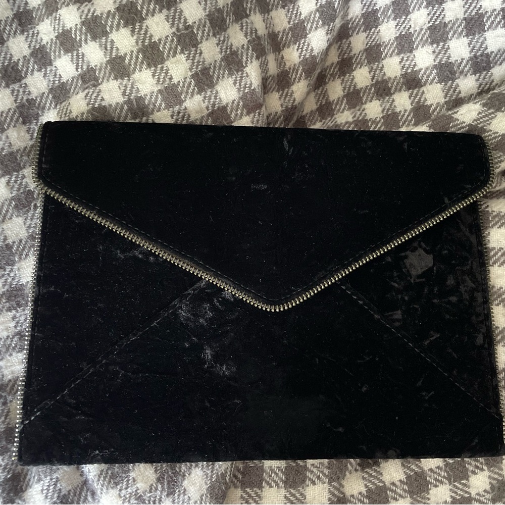 Rebecca Minkoff brushed velvet clutch